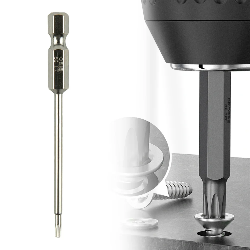 Brand New Screwdriver Electroplating Exact Screw Unscrew Galvanik Magnetisch Silber Silver T6-T40 75mm Alloy Steel