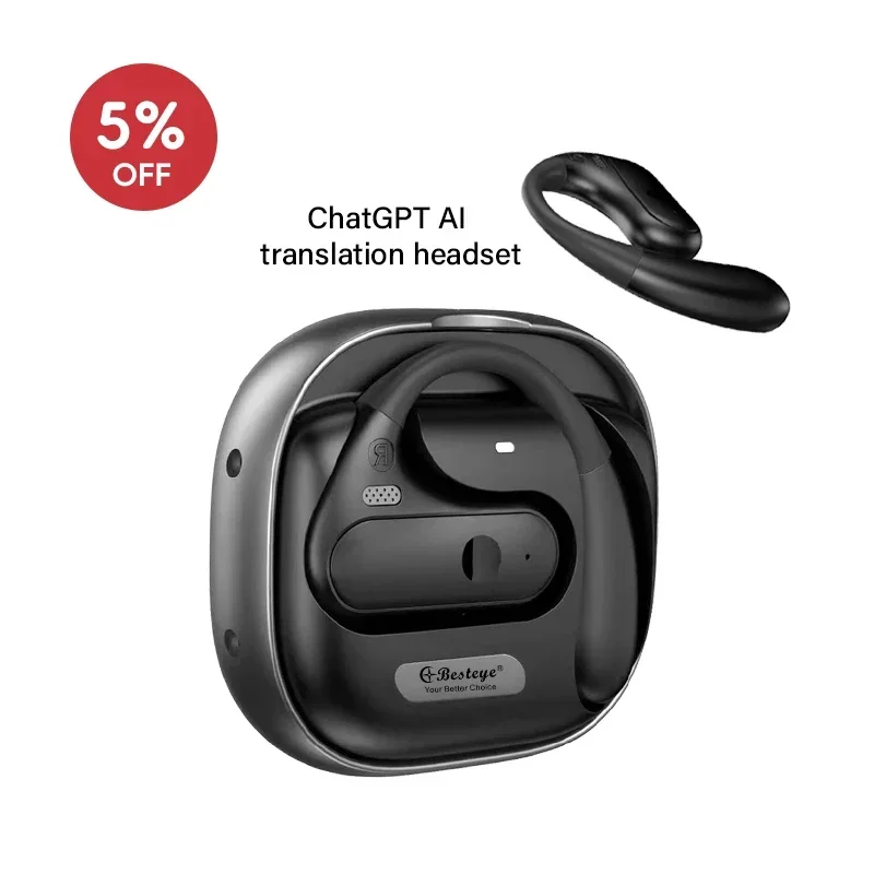 New Translation Headphones 144 Languages Instant Translate Smart Voice Wireless Music Earphones Translation Languages Real Time