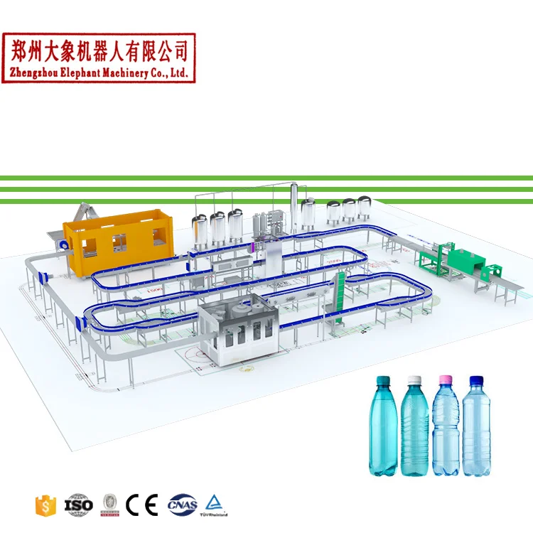 Full Automatic Bottle Water Filling and Packing and Capping Machine Liquid Filling Machine