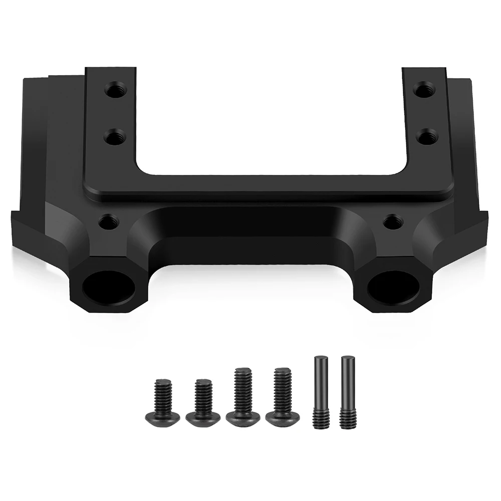 AXSPEED Metal Front Rail Bumper Mounts Servo Stand for Axial 90047 Wrangler & SCX10 II 90046 1/10 RC Crawler Car Upgrade Parts