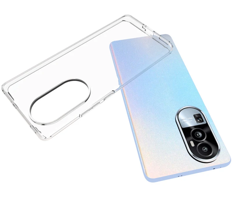 Oppo Reno 10 Pro 5G CPH2525 Case Ultra Thin Clear Transparent Silicone TPU Soft Back Cover Case for Oppo Reno 10 5G CPH2531