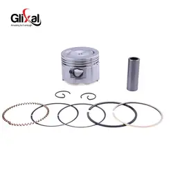 Glixal GY6 Moped 72cc 80cc 139QMB 139QMA 47mm Piston Kit Ring for TANK ROKETA JALON STRADA TaoTao Peace Scooter