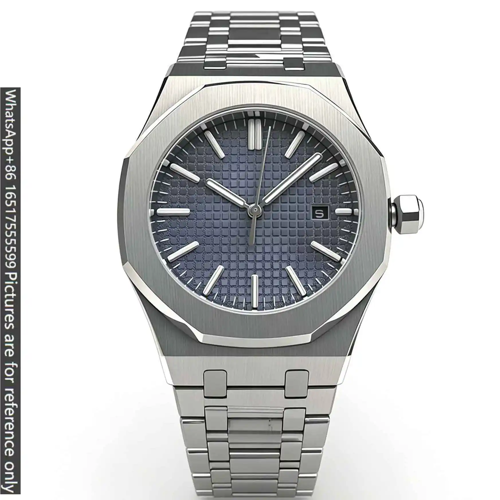 42mm Streamlined Modern Mens Luxury Watches Matte Solid 904L Steel Automatic Movement Open Skeleton Dial Wear Resistant Long view 3