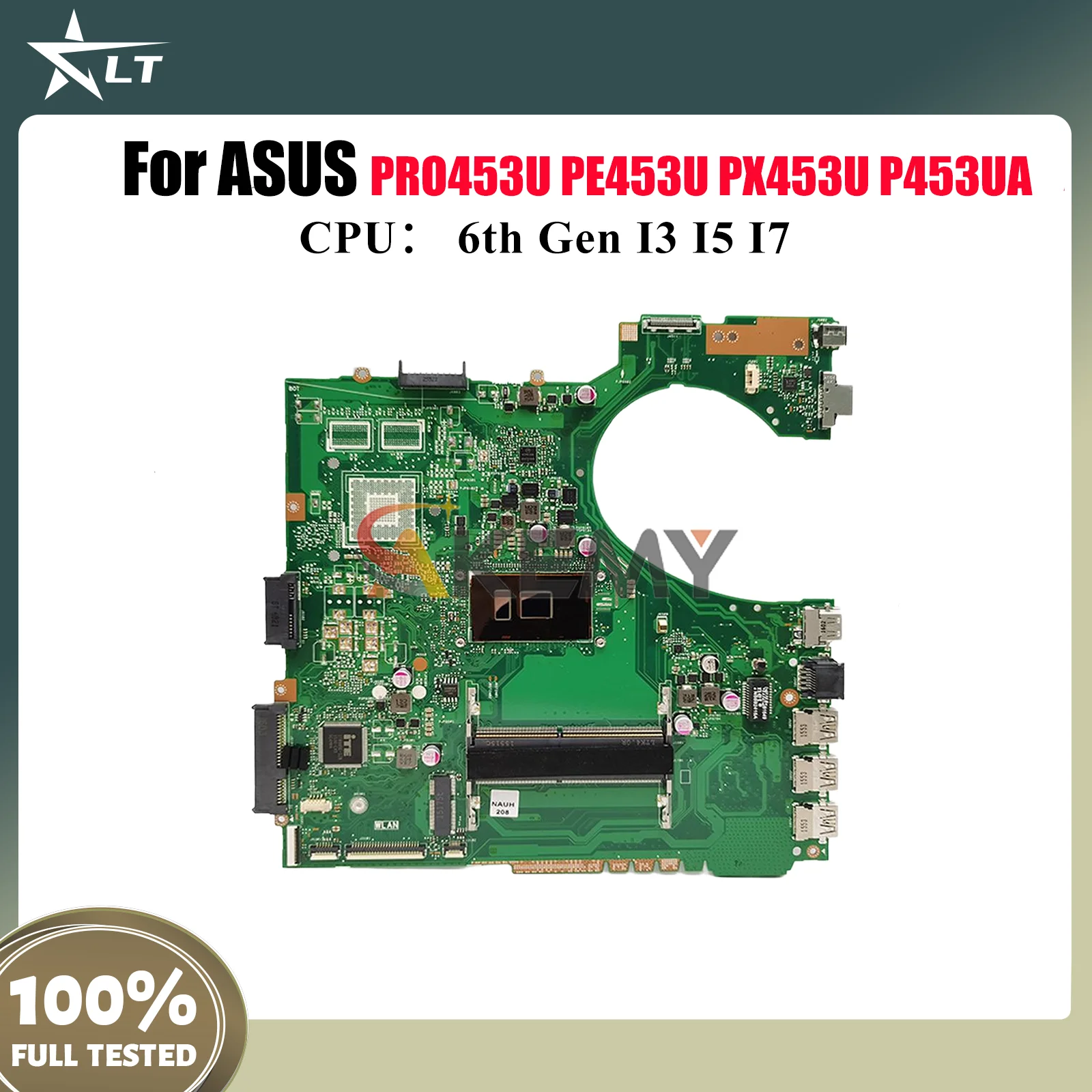

P453UA Материнская плата для ноутбука ASUS ProArt PRO453U P453UA P453UJ PE453U P453U PX453U Материнская плата с процессором I3 I5 I7 тест ОК быстрая доставка