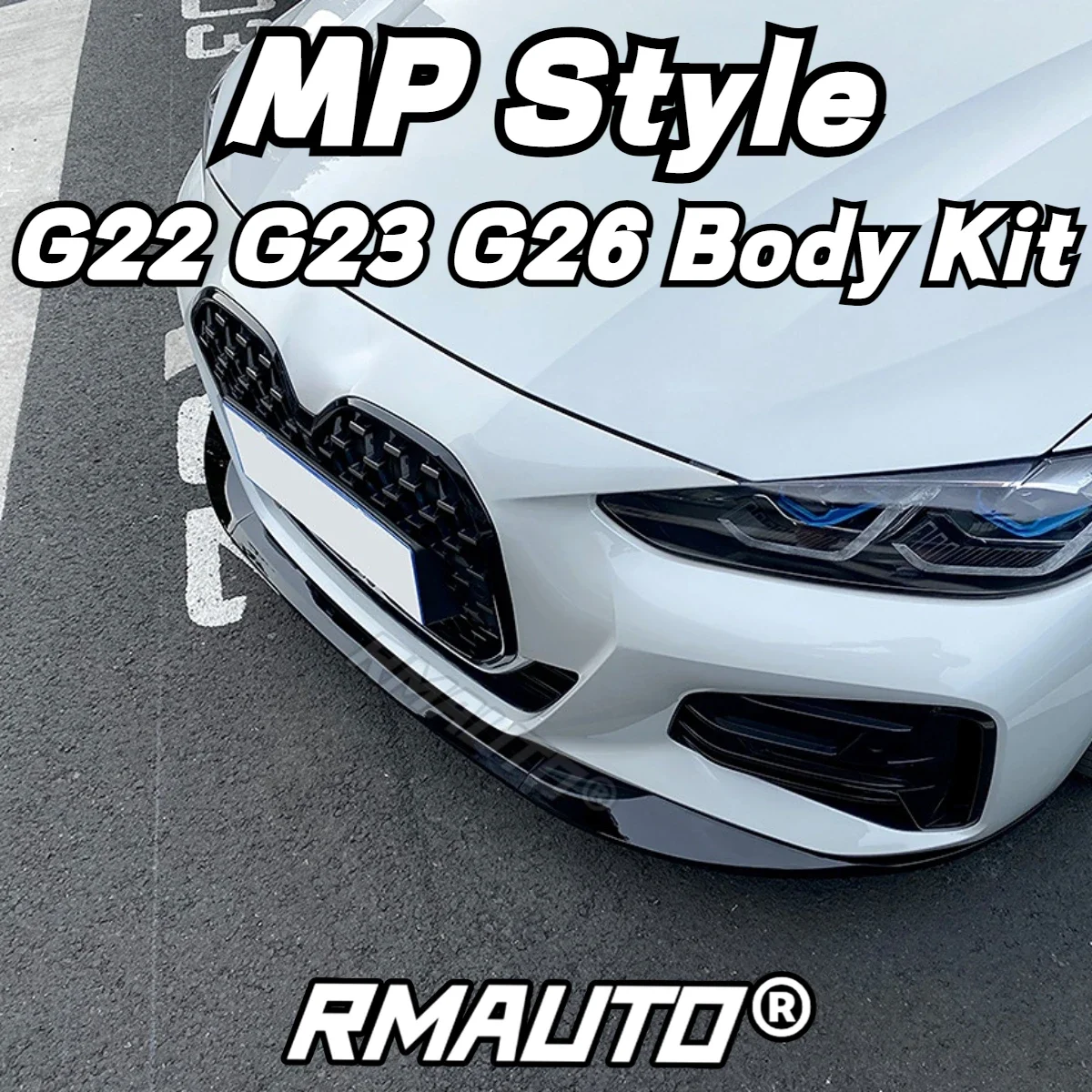 

G22 G23 G26 Передняя губа MP Стиль Бампер Разделитель Диффузор Губный спойлер Комплект кузова для BMW 4 серии G22 G23 G26 2020-2023 Аксессуары