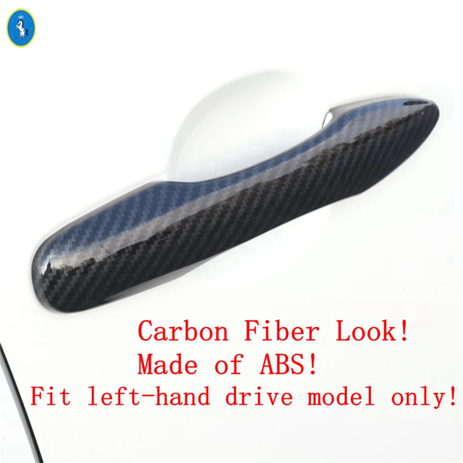 

Auto Side Door Pull Doorknob Handle Decor Cap Cover Trim For Toyota Corolla Cross 2021 - 2025 Chrome / Carbon Fiber Accessories