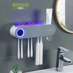 Zai Xiao Electric Toothbrush Holder UV Sterilizer Wall-mounted Toothpaste Dispenser Rack Solar USB Charge Bathroom Accessories