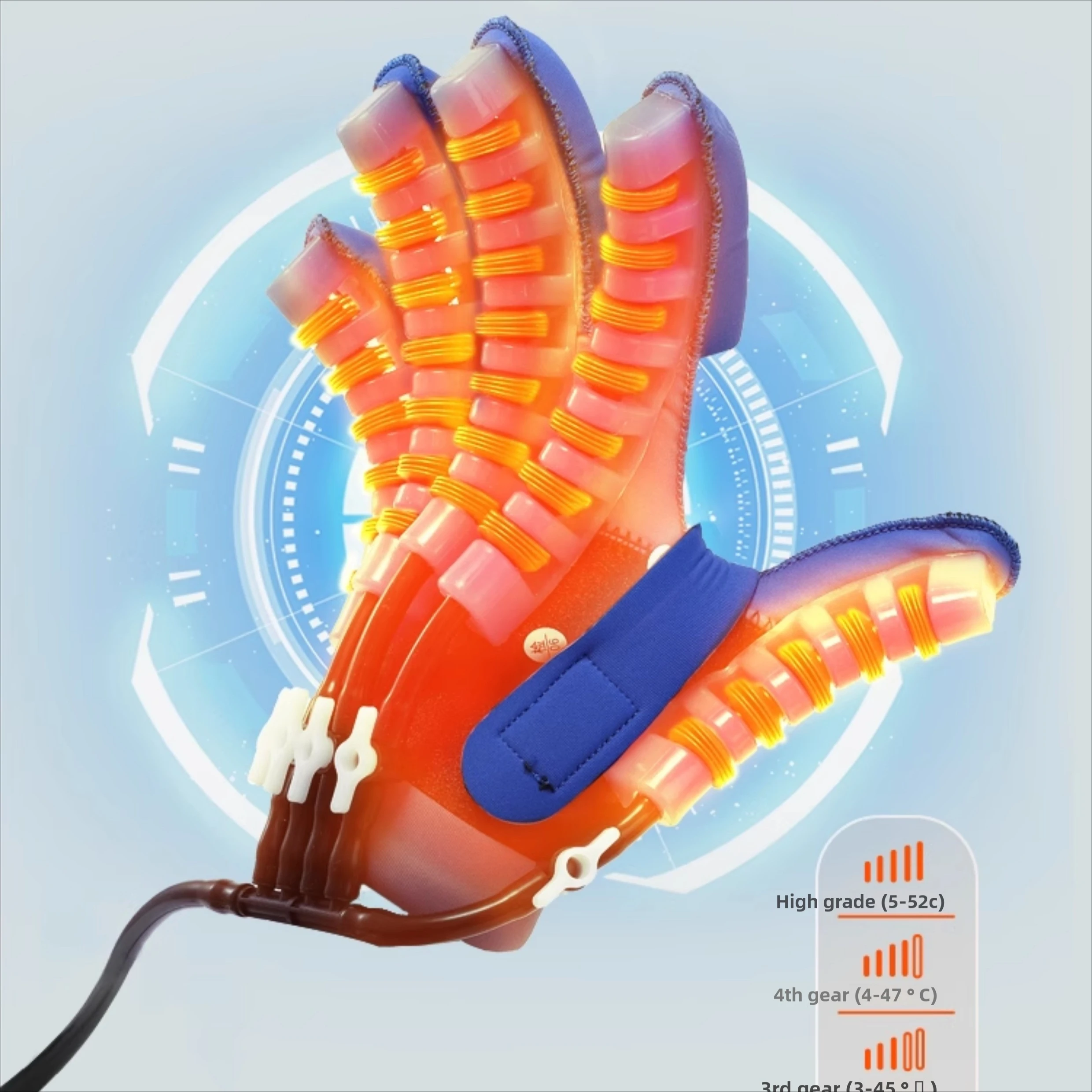 

Hand finger rehabilitation automatic electric exercise robot hemiplegia stroke gloves flexion and extension
