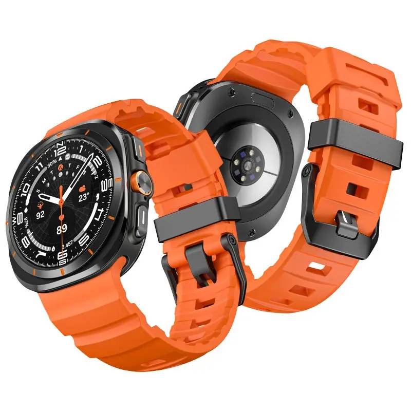 

Silicone Sport Band for Samsung Galaxy Watch 7 Ultra Band 47mm Rugged No Gap Wristband Strap for Galaxy Ultra Watch 47mm Correa