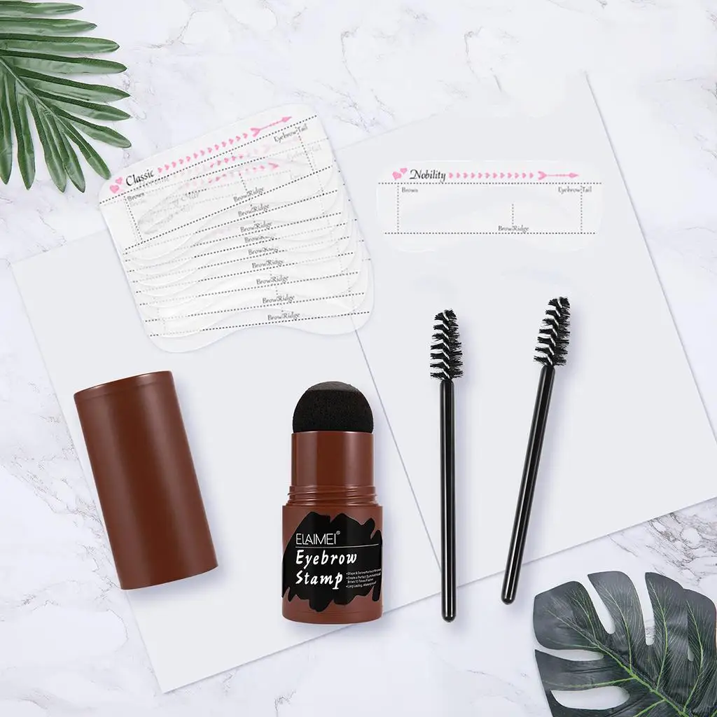 Eyebrow Stamp Shaping Kit Reusable Eyebrow Stencils 10Pcs Eyebrow Cards Tools for Hairline Natural Eyes Makeup Eyebrow Trimming