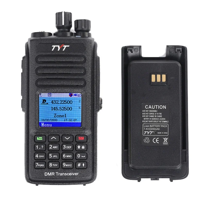 TYT MD-UV390PLUS DMR Digital Walkie Talkie 3600mAh MD UV390 AES256 Waterproof Dual Band UV transceiver GPS Optional