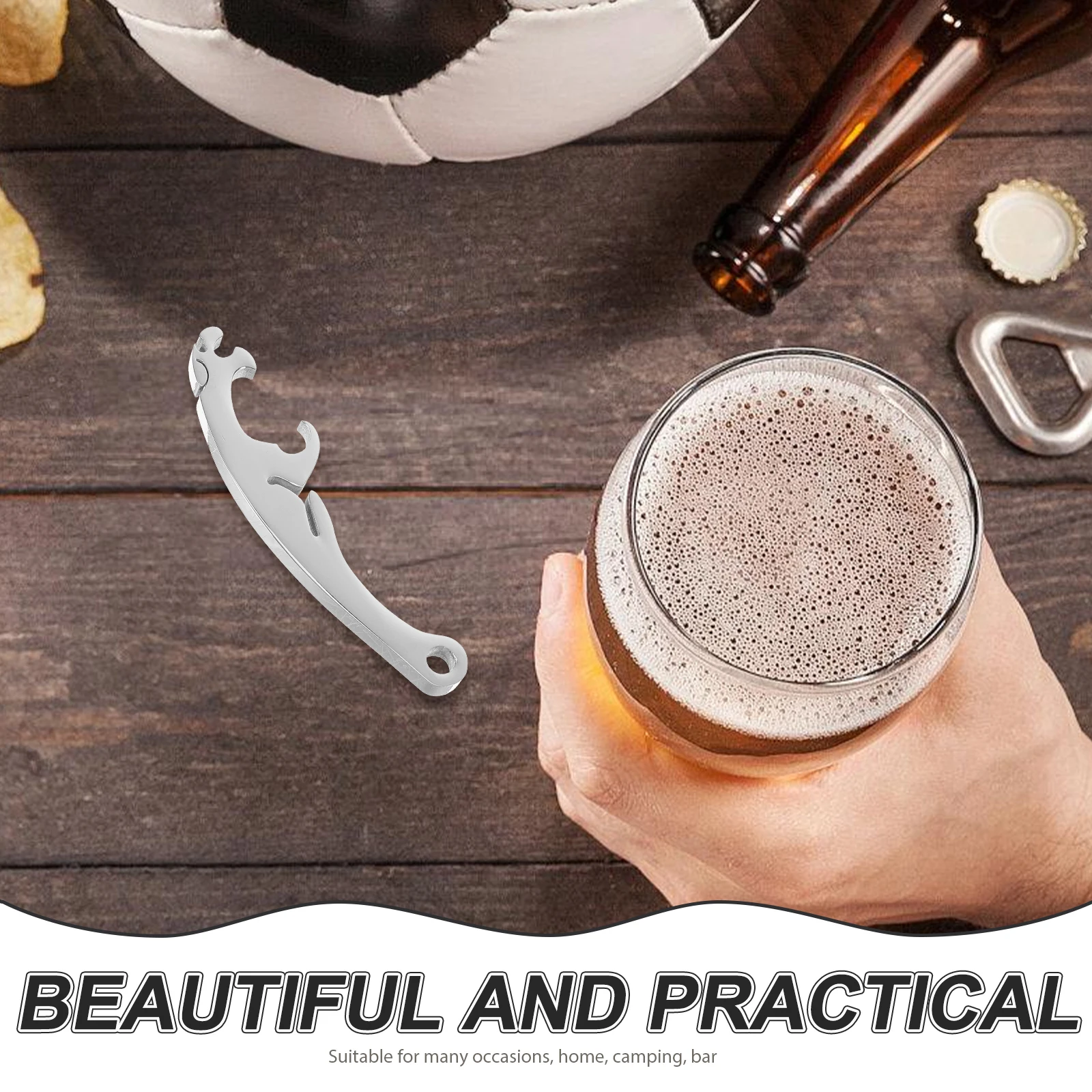 

1Pcs Exquisite Mermaid Stainless Steel Can Opener Manual Bottle Lid Remover for Home Kitchen Camping Can Opener