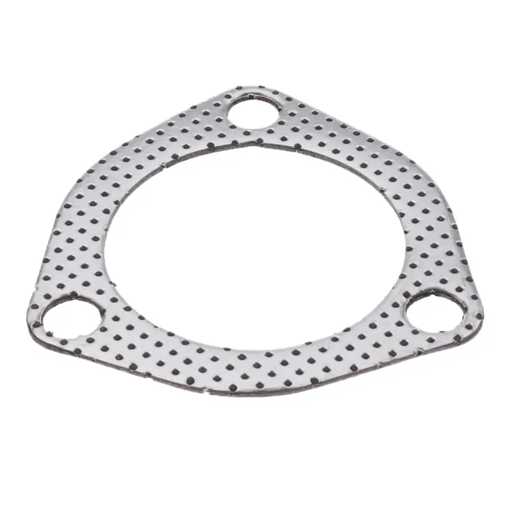 Plug and Play Car Triangle 3 Bolts High Exhaust Gaskets Flange 2.5 inch