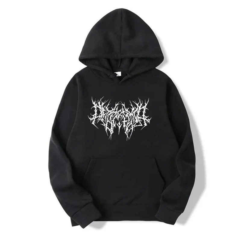 

Spring and Fall Gothic Hoodie Long Sleeved Original Sweatshirt for Men and Women Y2k Trend Hip Hop Retro Punk Style Sweatshirt