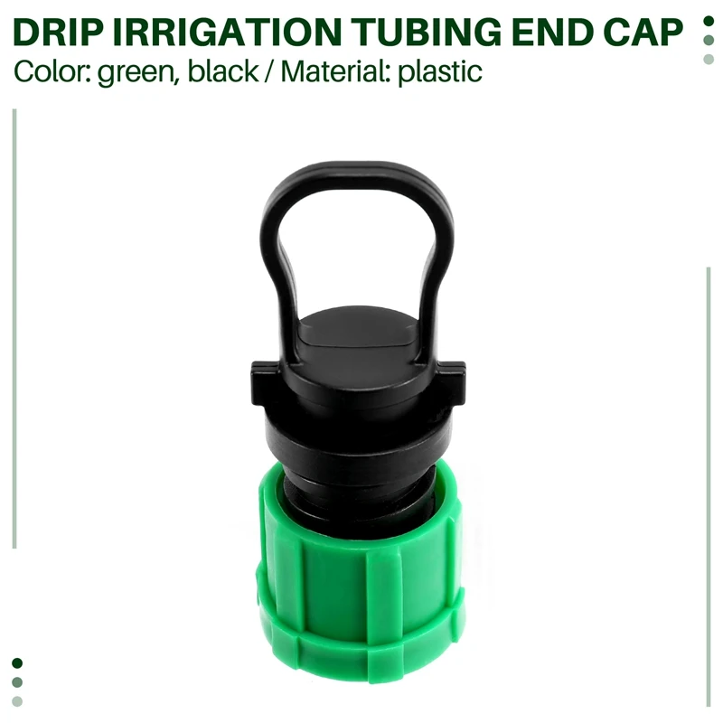 Tappo terminale per tubi per irrigazione a goccia raccordo universale da 1/2 di pollice, per con sistema di irrigazione a nastro gocciolante da 16Mm