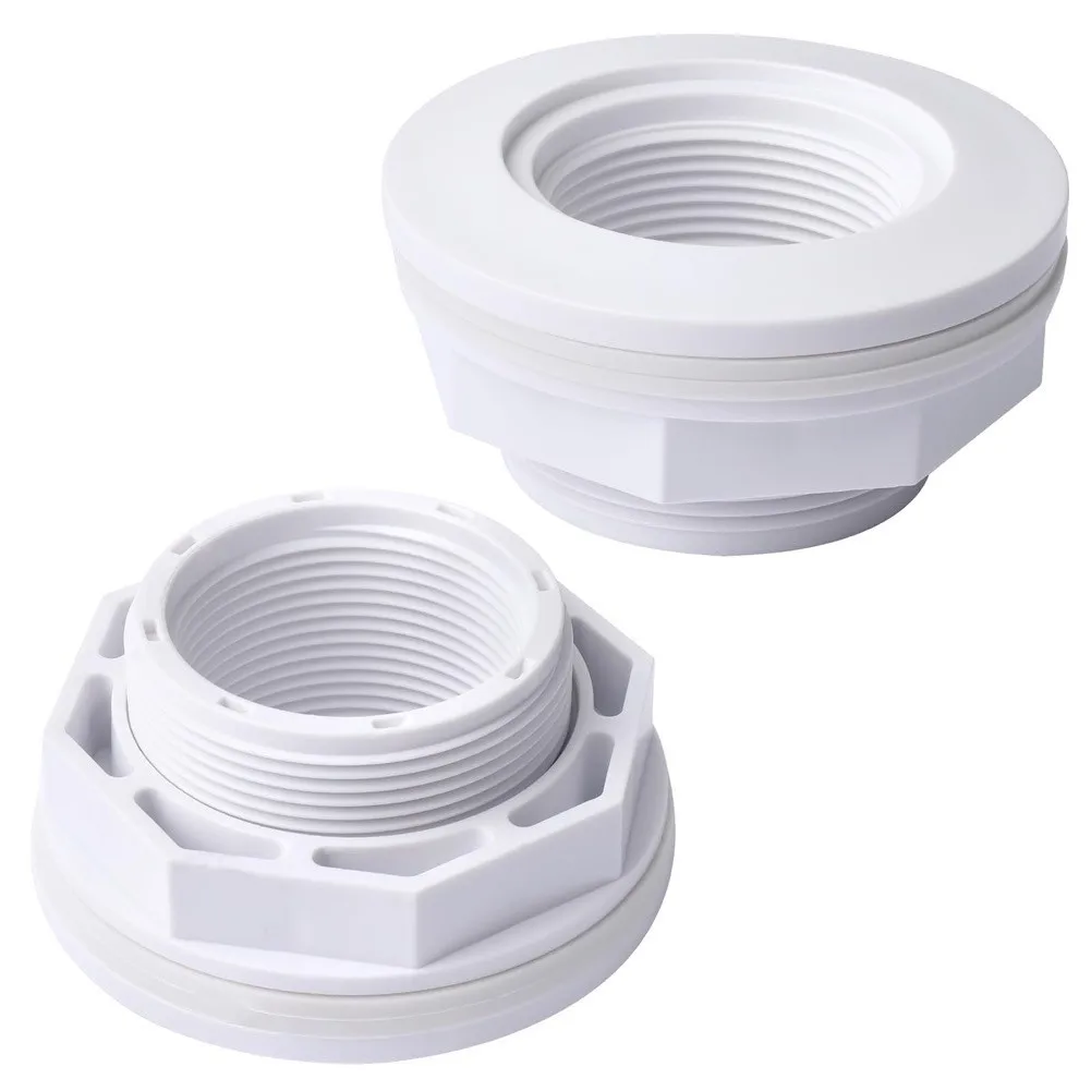 Swimming Pool Adapter Threaded Nut Washer Robust Plastic Construction Internal Thread Design Leak for proof Seal For Hayward