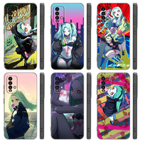 Rebecca Cyberpunk Edgerunners Black Silicone Phone Case For Xiaomi Redmi A1 A2 Plus K60 Pro 10 13C 5G 9A 9C 9T 10C 12C TPU Cover