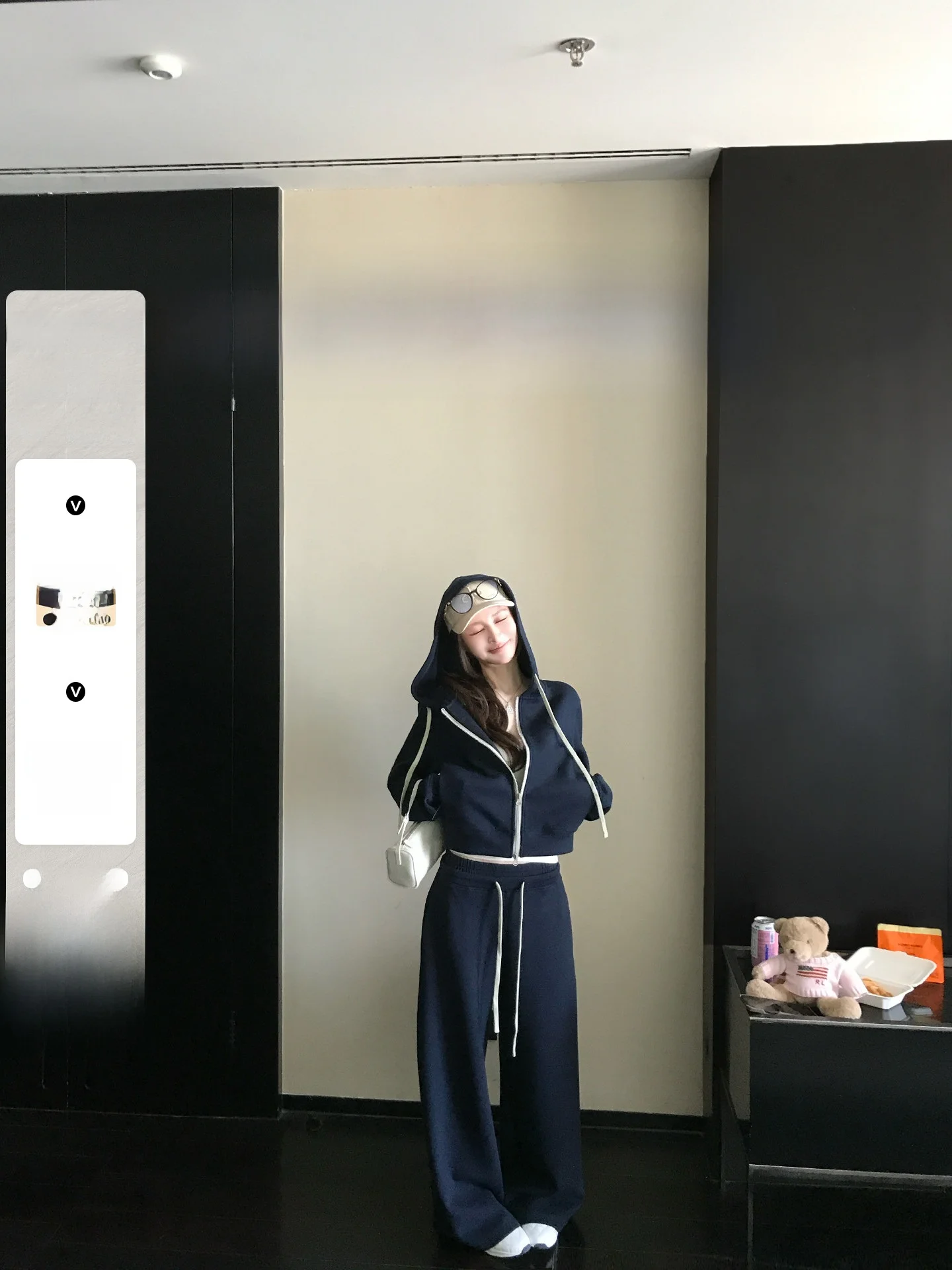 

Комплект из флиса и лиоцелла Skk Store: спортивный худи и кардиган на молнии с длинными рукавами, стандартный крой, для женщин