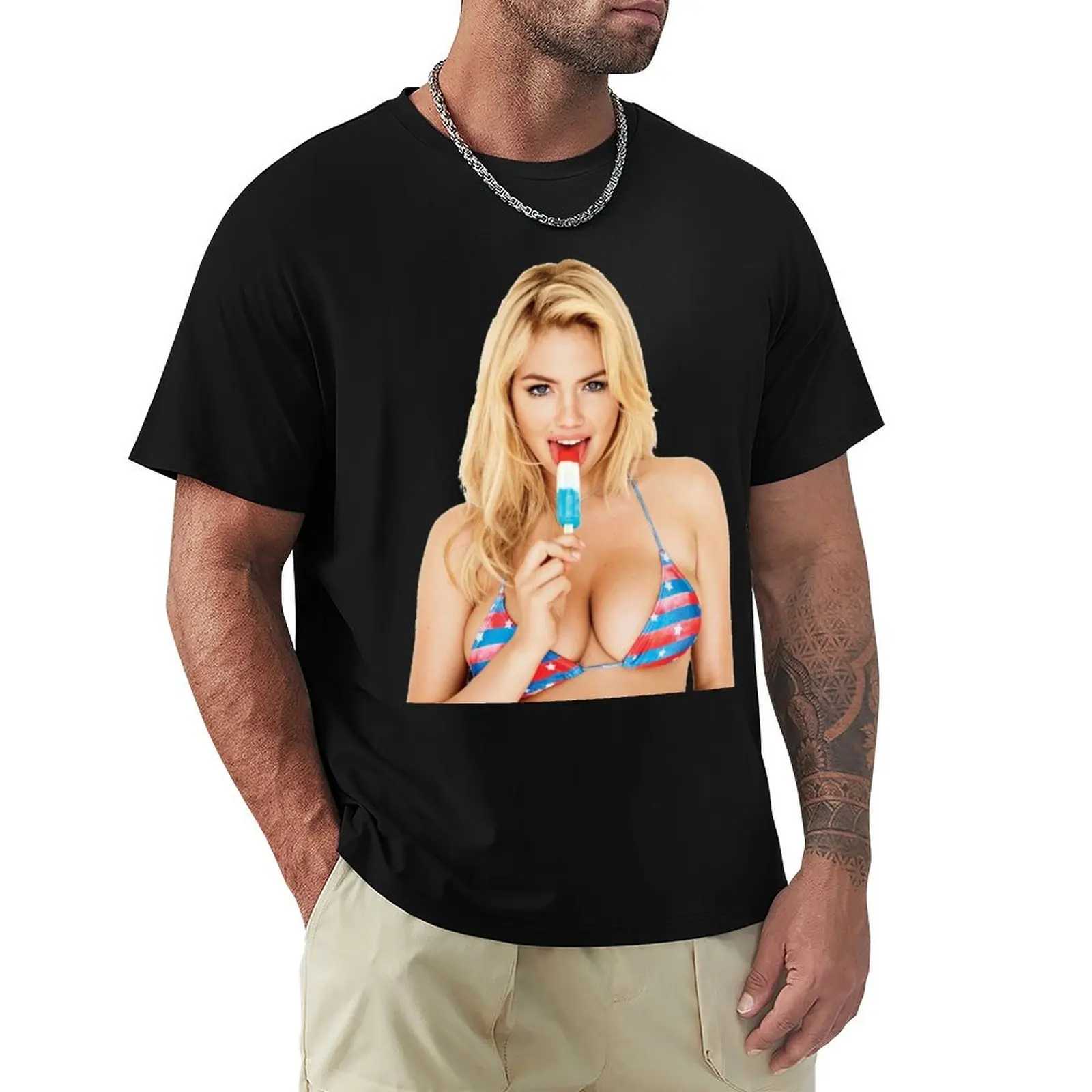 

Kate Upton T-Shirt graphic shirts plus size clothes men t shirt