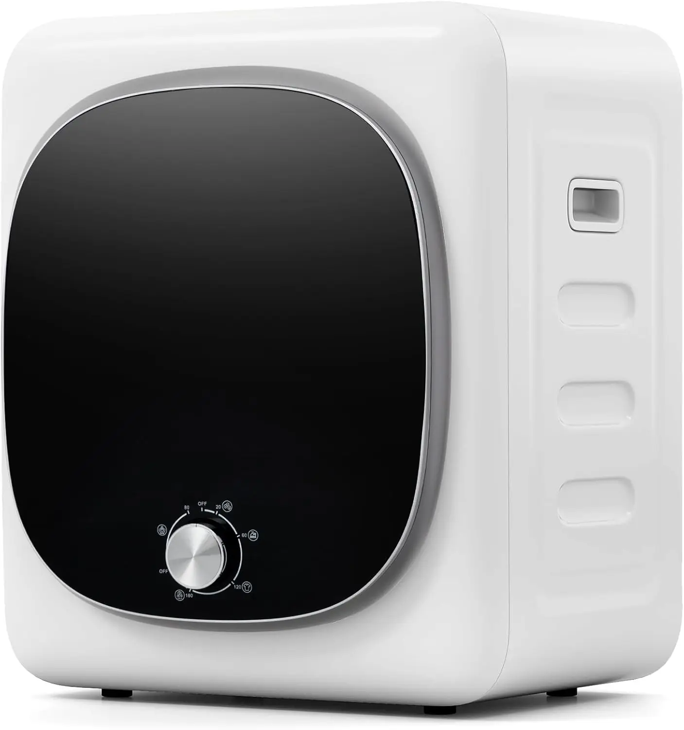 

Compact Drying Machine for Apartment, Home, Dorm & RV - White Color, 1.5 cu.ft, 800W with 5 Modes, Stainless Steel Tub