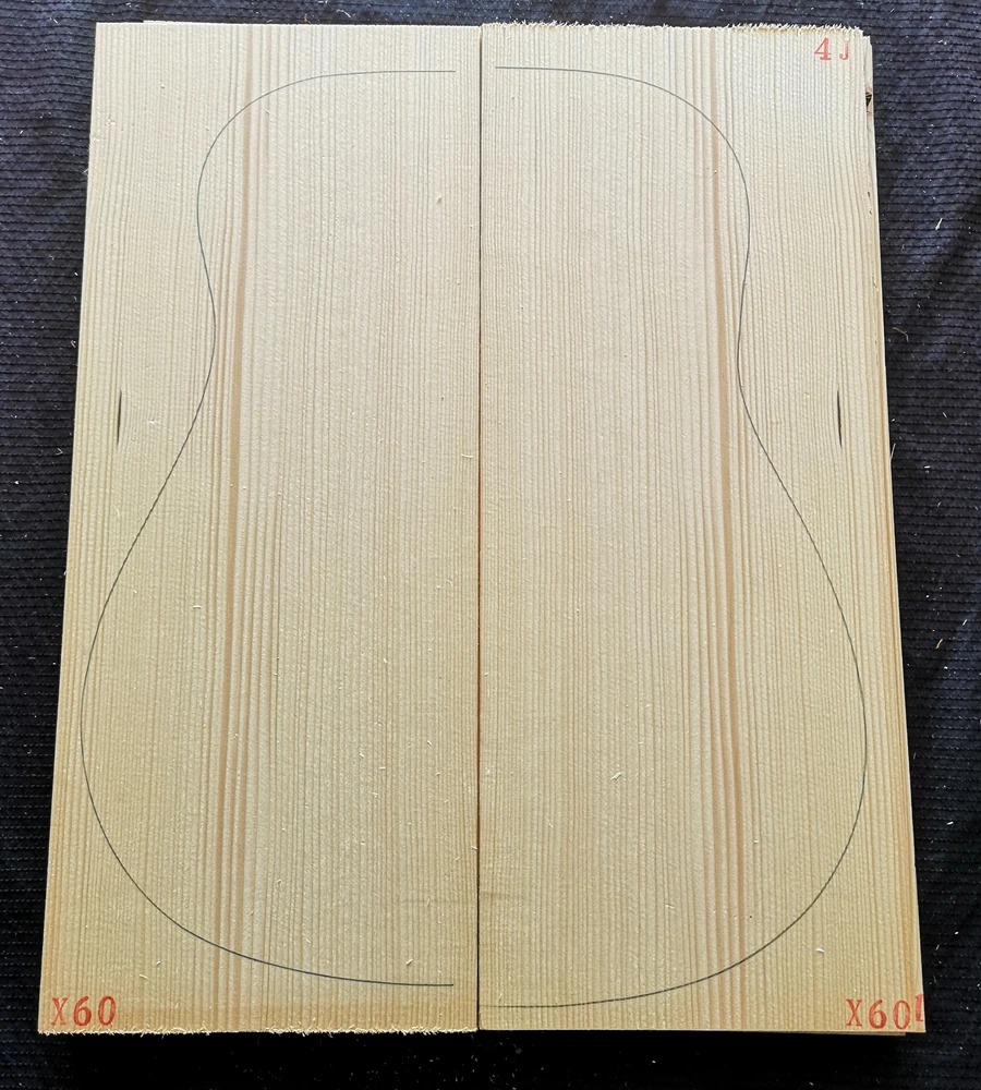 Specially priced 4th level German guitar spruce panel Alpine production full single board professional guitar material