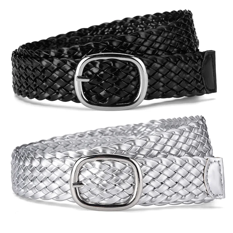 

Европейский и американский ремень, модный новый стиль, Y-образная пряжка, искусственная кожа, женское универсальное платье, элегантный декоративный тканый ремень