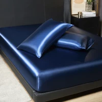 Luxury Satin Fitted Sheet Set - 35cm Height, King/Queen Size, Includes 2 Pillowcases, Timeless Elegance for Discerning Sleep 3