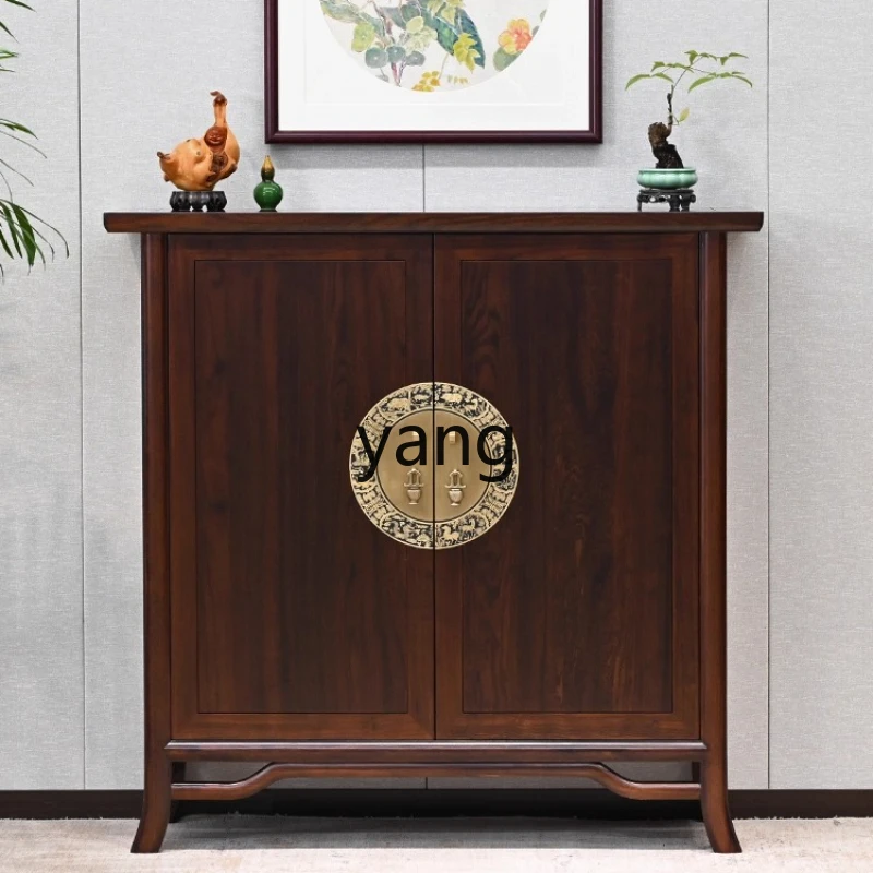 

YHM all solid wood shoe cabinet Chinese entrance classical partition cabinet