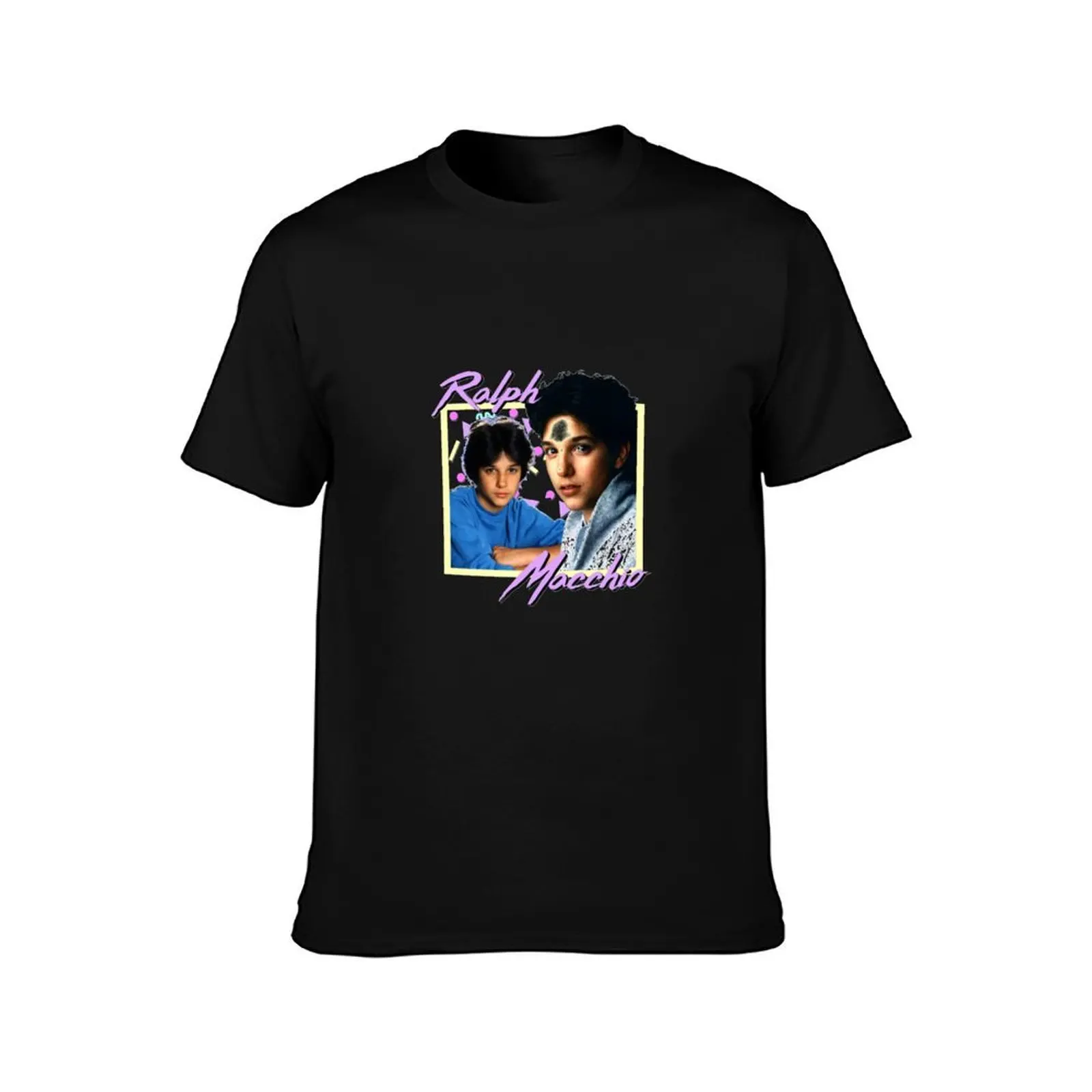 80s Ralph Macchio T-Shirt, Summer Casual Cotton Tee, Oversized Streetwear Tops, Vintage Graphic Print, Loose Fit Short Sleeve