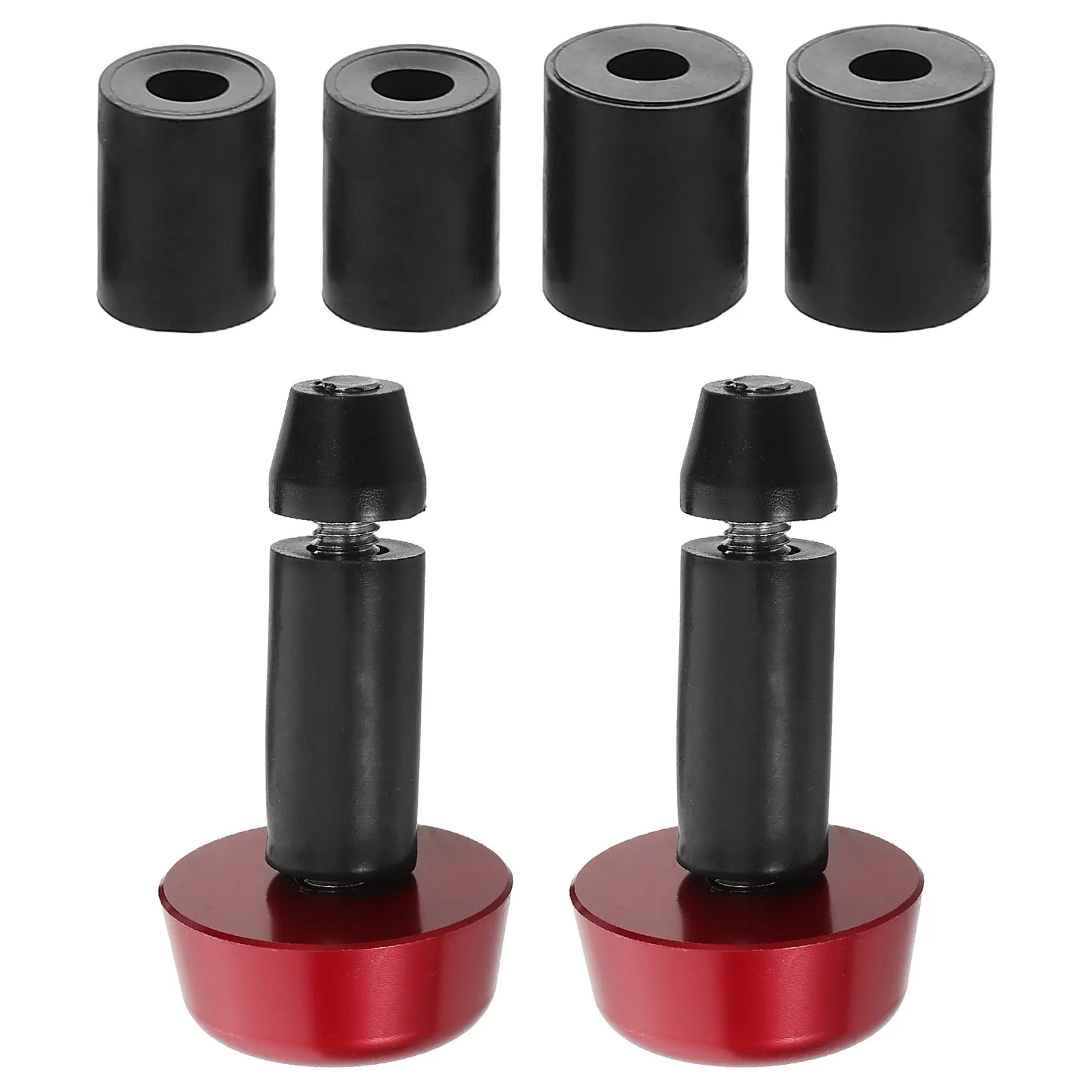 

1 Set Motorcycle Handlebar End Caps Aluminum Alloy Universal Anti-Vibration Durable Bike Bar Plugs Grip Covers For Mountain Road