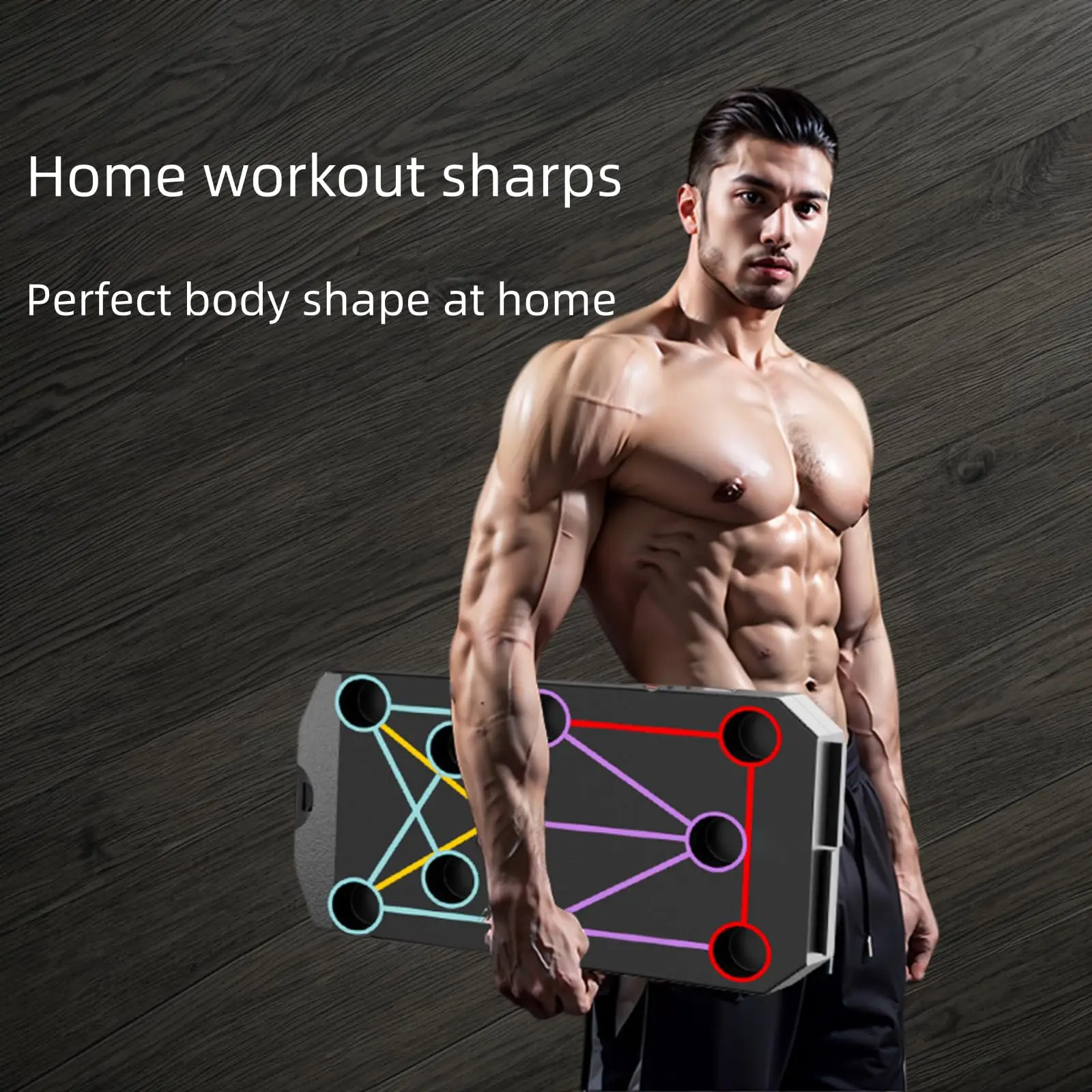 Folding Push-up Board Support Muscle Exercise Multifunctional Table Portable Fitness Equipment Abdominal Enhancement Support image 3