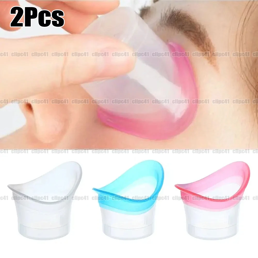 2Pcs Eyewash Cup TPE+PP Resuable Soft Eye Bath Cup Eye Wash Cup For Elderly Women Men Children Precision Fitting Eyes