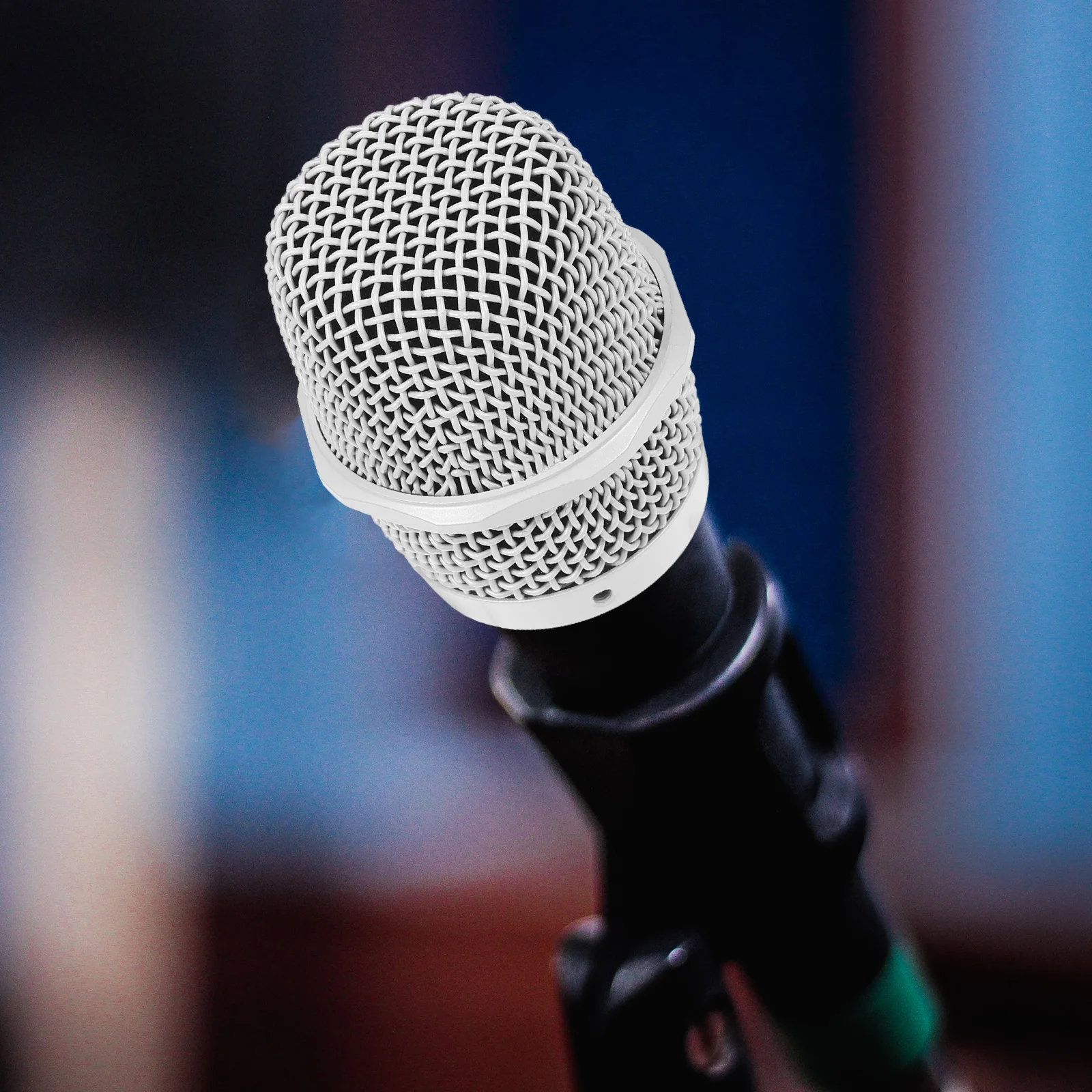 

Wireless Microphone Head Replacement Durable Mic Parts Black Grill Microphone Metal Grille Cover Compatible Mic Accessories