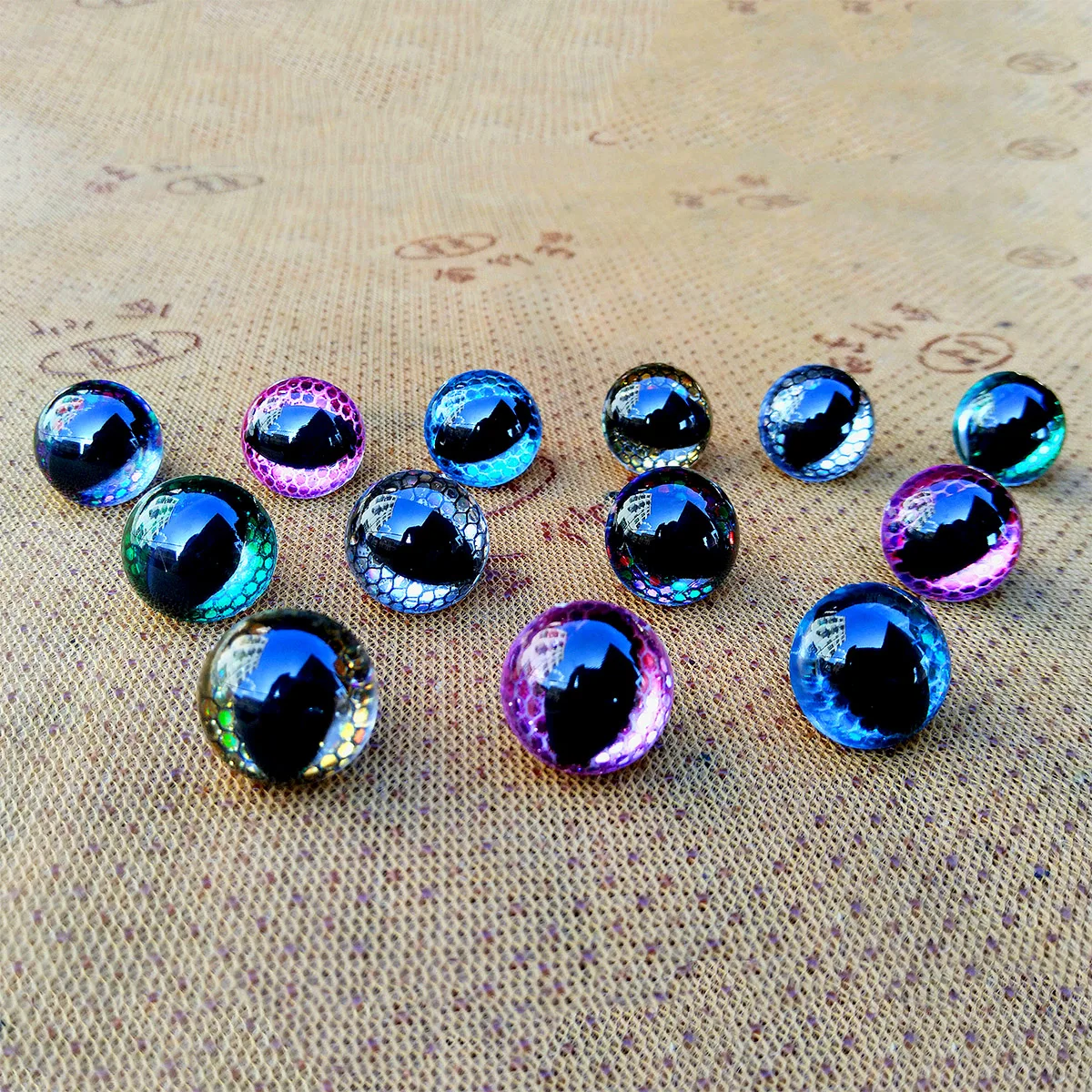 Yeux de sécurité à paillettes 3D, 10 paires, pour chat Amigurumi, jouets en peluche au Crochet, yeux en nid d'abeille pour la fabrication de jouets, accessoires de poupée