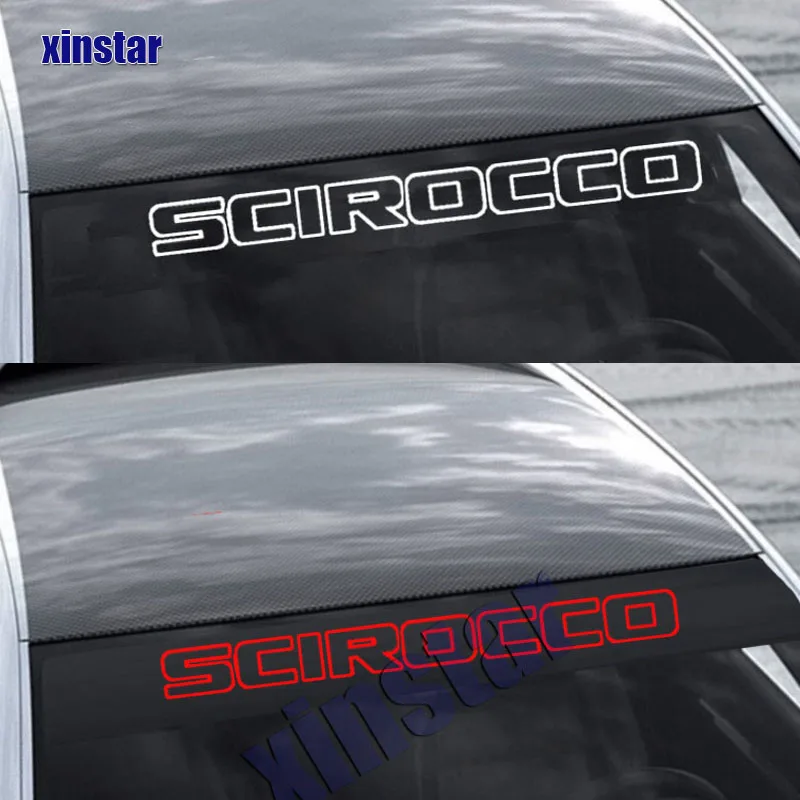 Car Front Windows Decal Sticker For VW Volkswagen SCIROCCO Auto Accessories