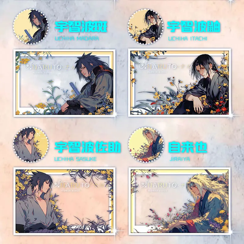 أحدث حافظة لعام 2025 للبيع بالجملة مقاس A5 من Fanxi Culture Naruto 2 لوحة تجميع Sasuke Playing تجارة عمل فني CCG TCG هوايات هدية