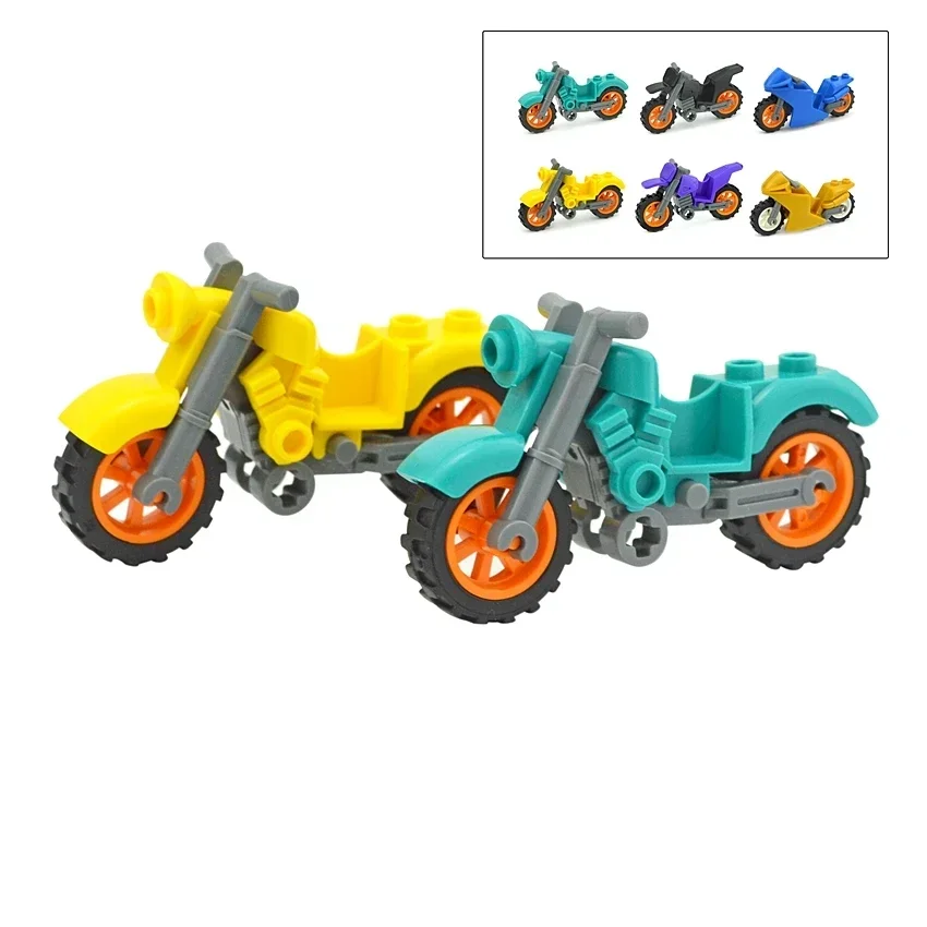 SWAT militar SUV City modelo bloques de construcción accesorios vehículos campestres motocicleta MOC Moto piezas juguetes para niños