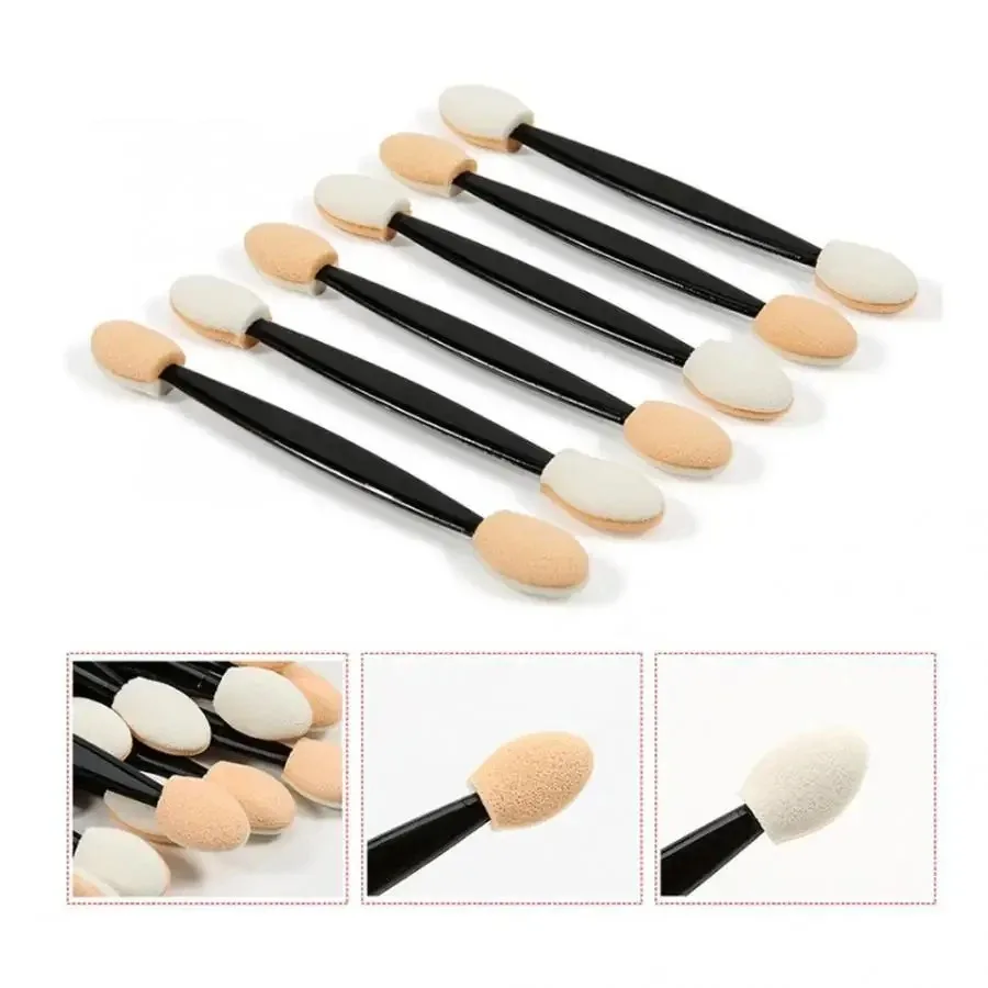 Double Sided Eyeshadow Applicators In Bulk Sponge Eye Shadow Brushes Disposable Mini Makeup Brushes Wholesale Cosmetic Tools