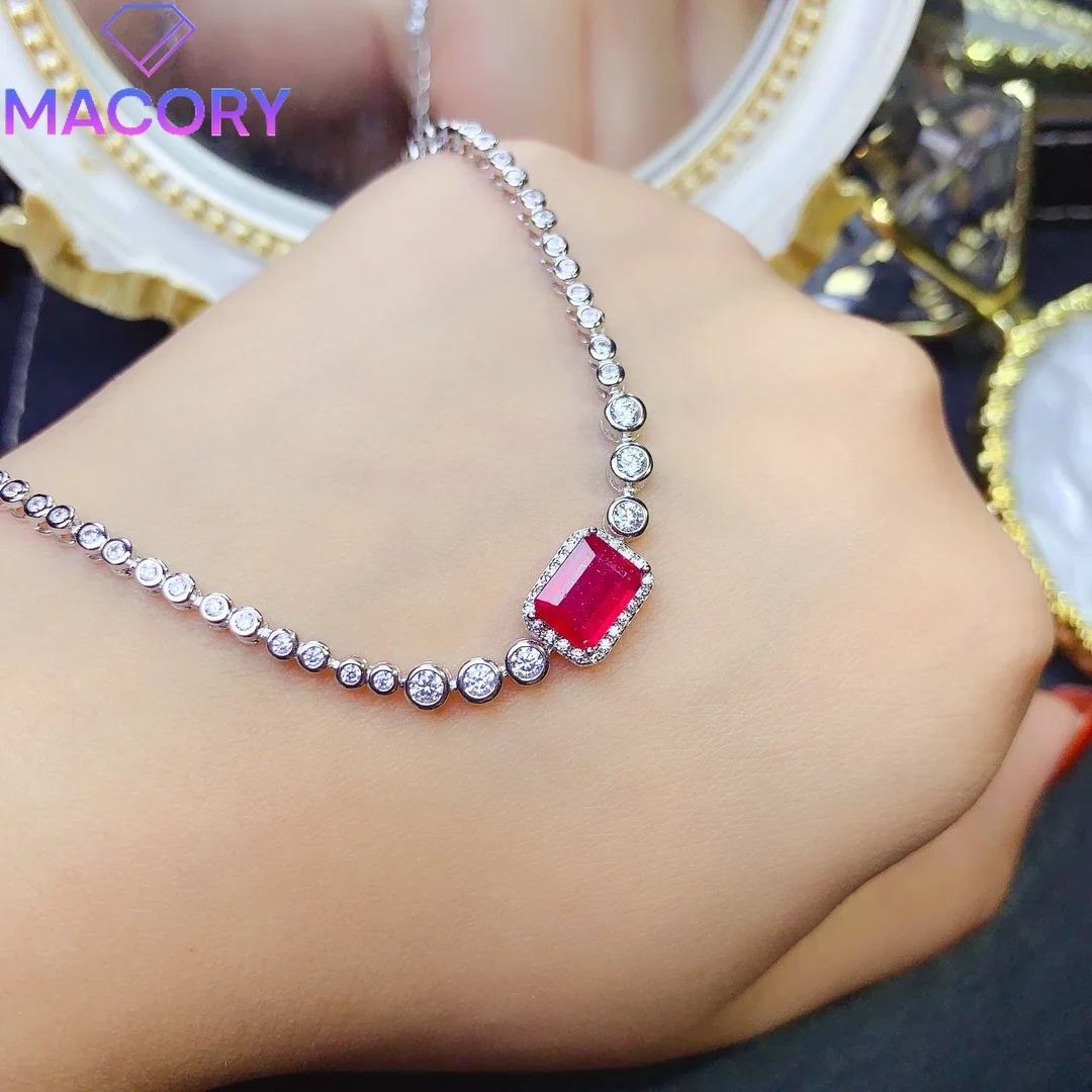 

Ruby female bracelet luxury designer jewelry free shipping silver 925 jewelry jewelry Christmas wholesale female