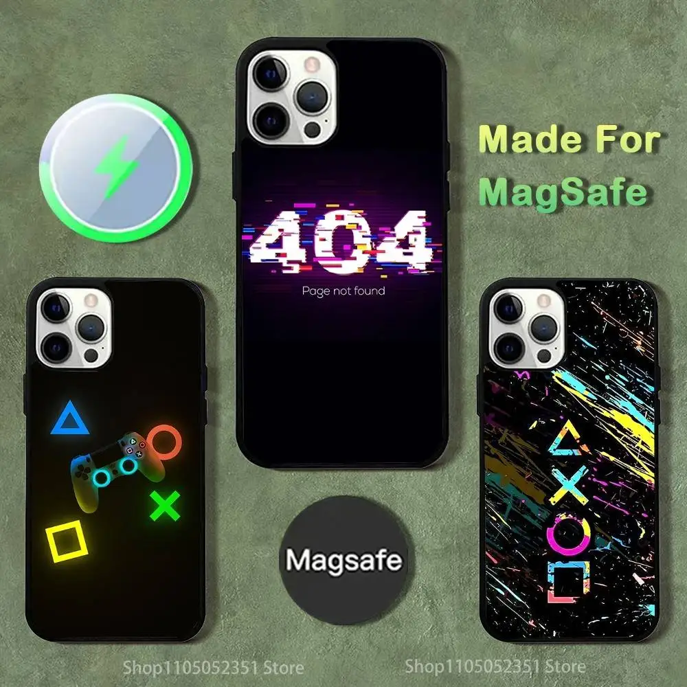 

Game Console Gamepad Gamer Phone Case For iPhone 16,15,14,13,12,11,Pro,Max,Plus,Mini,SE4,E Magnetic Magsafe Wireless Charging