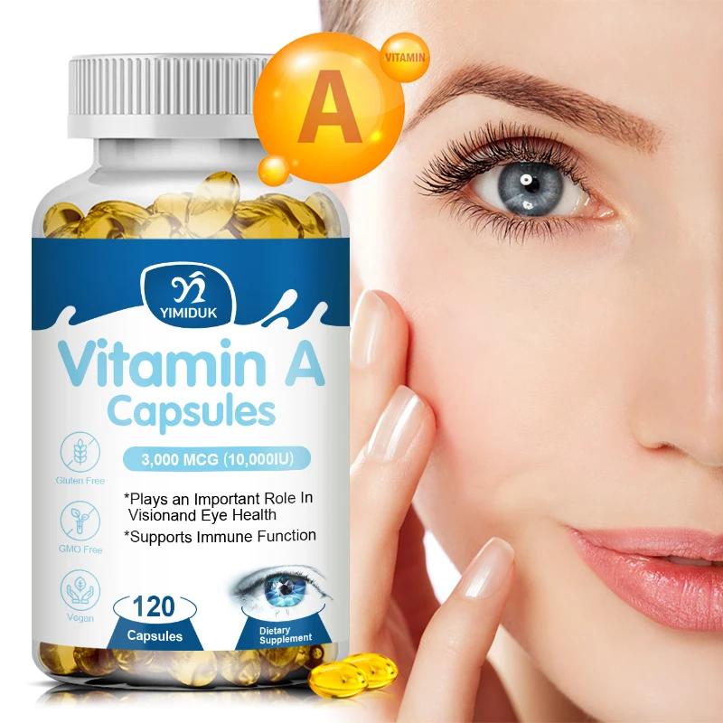 Vitamin A Capsules Supports Healthy Vision & Immune System and Healthy Growth & Reproduction