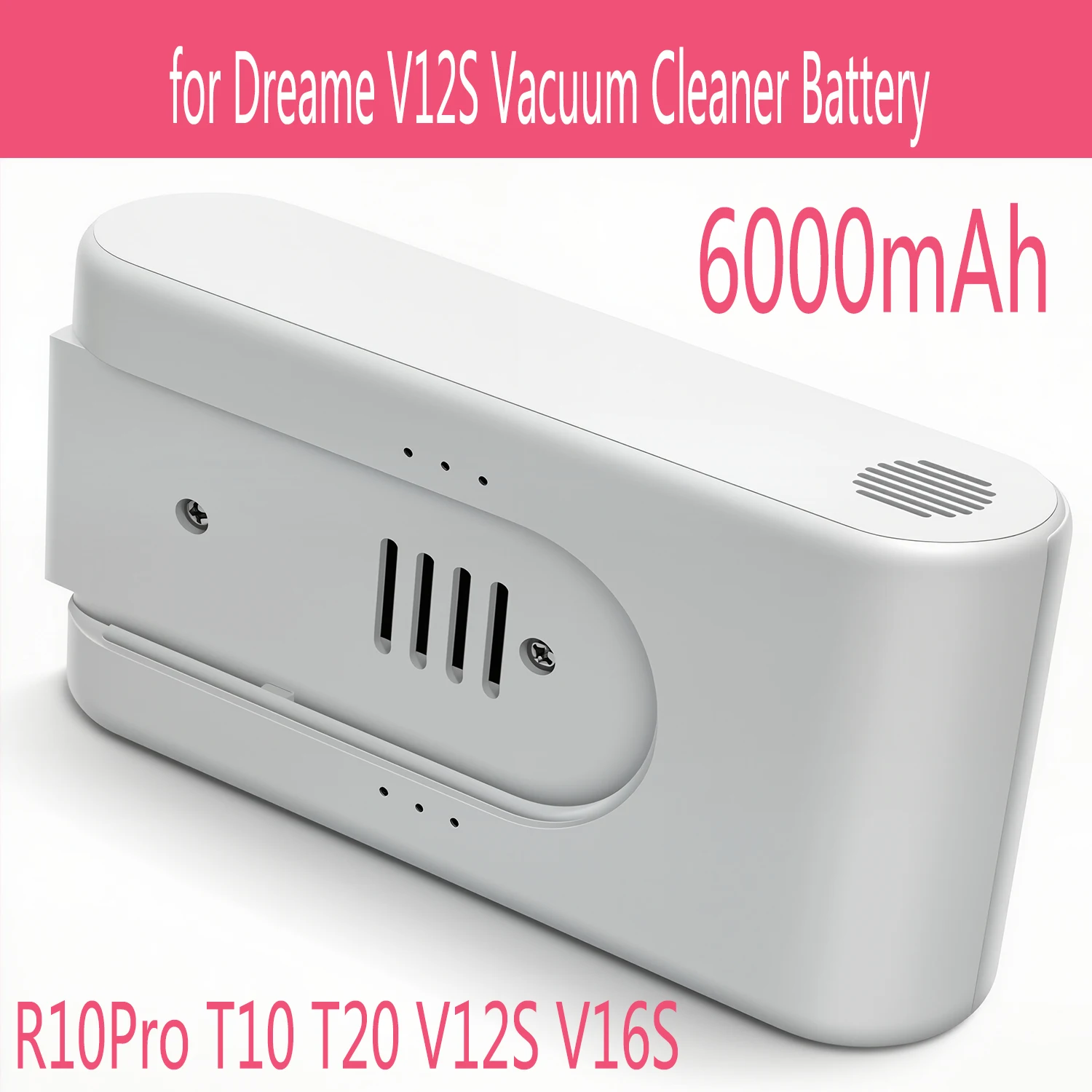 For Xiaomi 6000mAh Replacement Battery for Dreame T30 R20 Cordless Vacuum Cleaner Rechargeable Removable Cordless Extra Battery