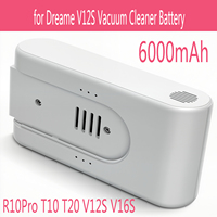 For Xiaomi 6000mAh Replacement Battery for Dreame T30 R20 Cordless Vacuum Cleaner Rechargeable Removable Cordless Extra Battery