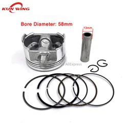 58mm Piston Kit For Honda Sonic125 CBR125 Sonic CBR 125cc 13101-KGH-900 Engine Parts