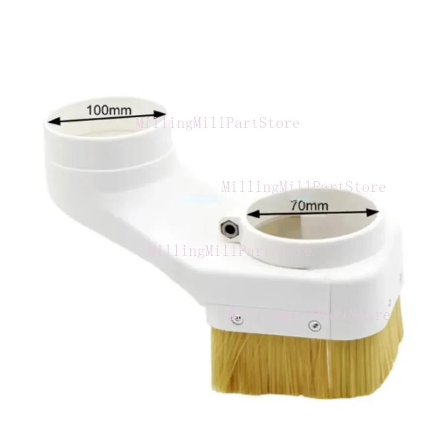 Colector de zapatos de polvo de husillo CNC, limpiador de maletero de polvo de 70/75/80/85/90/100mm para Motor de husillo, cubierta de máquina enrutadora, Material de nailon, 1 ud.