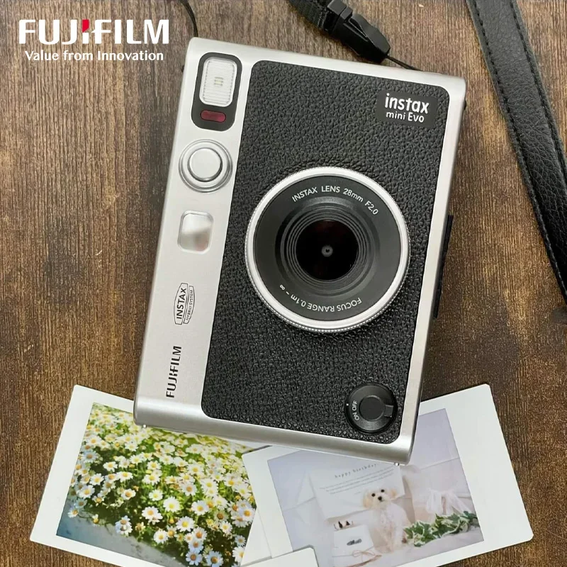 Original Fujifilm Instax Mini EVO 2-in-1 Instant Photo Camera and Printer with 2.7 inch LCD Screen 10 Lens and 10 Film Effects