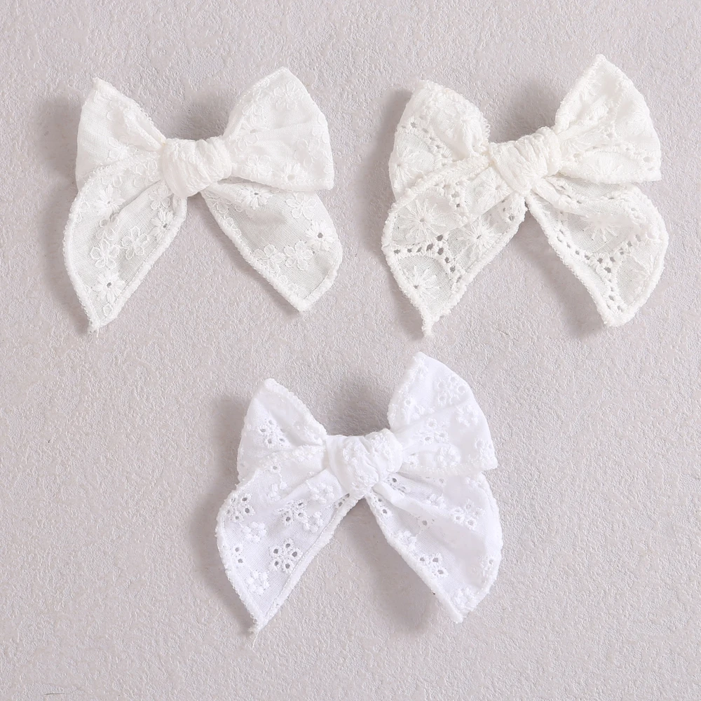 White Lace Bow Hair Pin Baby Hair Clip For Girls Baby Girl Hairclips Toddler Pin Kids Hair Accessories Children Hairpin Headwear