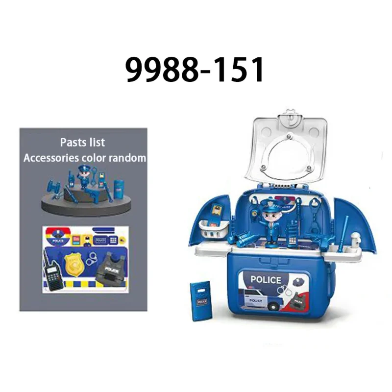Kinder Rollenspiel 2 in 1 Werkzeug Spielzeug, 1 Stück Mini Simulation Geschirr Werkzeug Kit Kinder Rollenspiel Familie Rucksack Box Spielzeug Geschenk