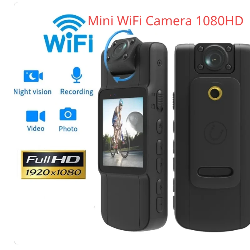 Wifi Hotspot Mini Camera 1080P Portable Digital Video Recorder Body Camera Angle DVR Miniature Camcorder