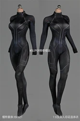 1/6 Black Dark Striped Jumpsuit Bodysuit Clothes Fit For 12ines Phicen TBLeague Action Figure